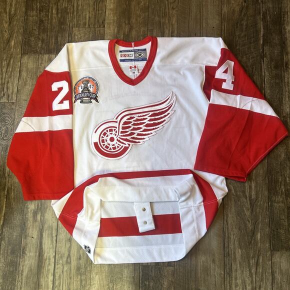 2002 Stanley Cup Detroit Red Wings CCM On-Ice Authentic Chelios Jersey Size 48 - Picture 1 of 8